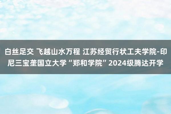 白丝足交 飞越山水万程 江苏经贸行状工夫学院-印尼三宝垄国立大学“郑和学院”2024级腾达开学